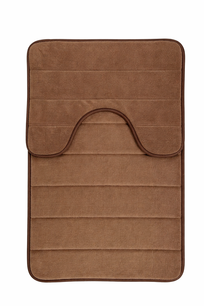 Σετ 3 Χαλάκια Μπάνιου, 50x40 cm, Μπλε, Αντιολισθητικό