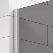 Paravan duș Walk-In 120x195 cm, sticlă securizată 8 mm, gri, profil metalic rezistent