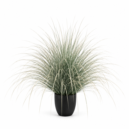 Διακοσμητικό φυτό Τεχνητό Συντριβάνι Grass, 110cm, Πράσινο και Λευκό, Χωρίς Γλάστρα