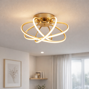 Πολυέλαιος LED με Τηλεχειριστήριο LT770/500GD, 45W, Θερμό/Ψυχρό/Ουδέτερο φως 3000K/4000K/6000K, Ρυθμιζόμενο, Aurium Metal