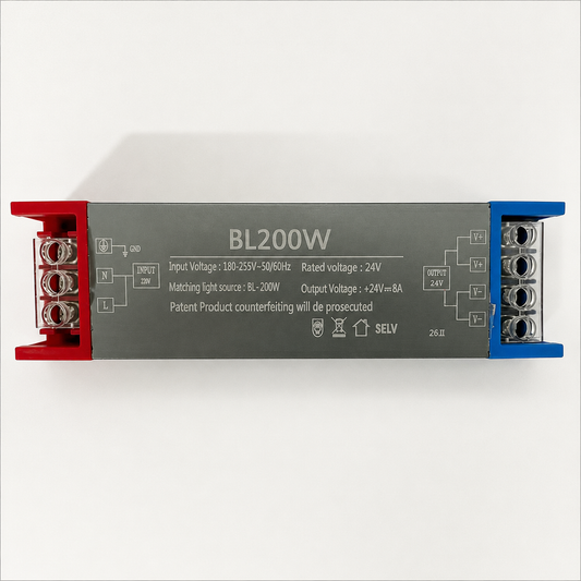 Τροφοδοτικό LED 24V, 14,5x2,5x4 cm, Χαλκός και Αλουμίνιο, Μαύρο