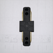 Βύσμα ράγας SN203BK, 9x3,5x1,5 cm, πλαστικό και χαλκό, μαύρο