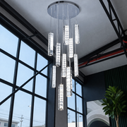 LED Crystal Chandelier 82W 3000K4000K6000K Amiri Διάμετρος 40cm x Ύψος 300cm