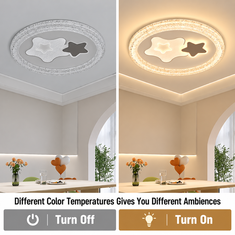 Πολυέλαιος LED SKYForma Nexen, 61W, Κρύο/Ζεστό/Ουδέτερο φως, Μαύρο