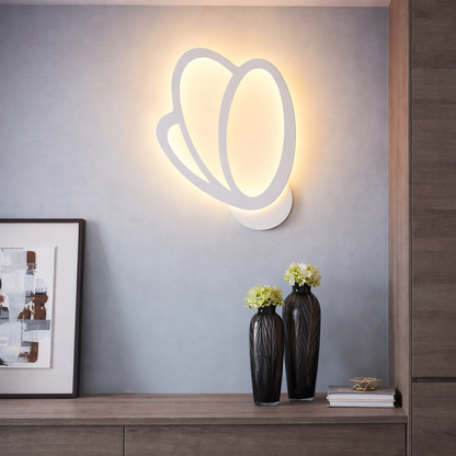 Φωτιστικό τοίχου LED Tulip 16W, Κρύο/Ζεστό/Ουδέτερο φως 3000K/4000K/6000K, Λευκό, Μεταλλικό και Ακρυλικό