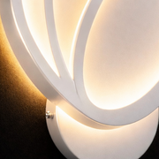Φωτιστικό τοίχου LED Tulip 16W, Κρύο/Ζεστό/Ουδέτερο φως 3000K/4000K/6000K, Λευκό, Μεταλλικό και Ακρυλικό