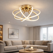 Πολυέλαιος LED με Τηλεχειριστήριο LT770/500GD, 45W, Θερμό/Ψυχρό/Ουδέτερο φως 3000K/4000K/6000K, Ρυθμιζόμενο, Aurium Metal