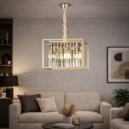 Candelabru Cristal Petito, 1676/350, 3xE14, Auriu Lucios, Inaltime Reglabila, Metal si Cristal Candelabre Cristal Default Title Alessandro Design