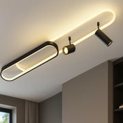 Πολυέλαιος LED με Ρυθμιζόμενο Προβολέα FISSO Camilla 49W, Κρύο/Ζεστό/Ουδέτερο φως, Μαύρο