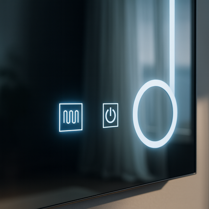 Ορθογώνιος καθρέφτης LED, 60x80cm, Linea Touch, Demister System, Dimmable