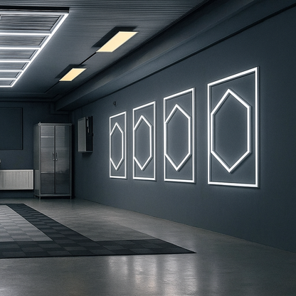 Honeycomb 1050mm x 1200mm Hexagons LED