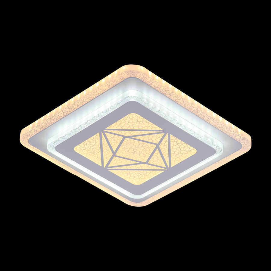 Lustra LED Amber, 30W, Alb, Acril, 4000K