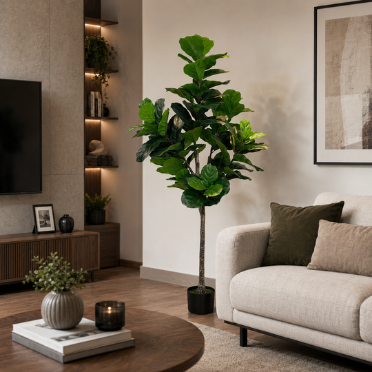 Τεχνητό Φυτό Δέντρο Τύπος Ficus, 180 cm, Πράσινο, με Γλάστρα
