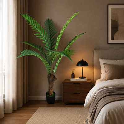 Copac Artificial Tip Palmier Regal, 160 cm, 7 frunze, Verde