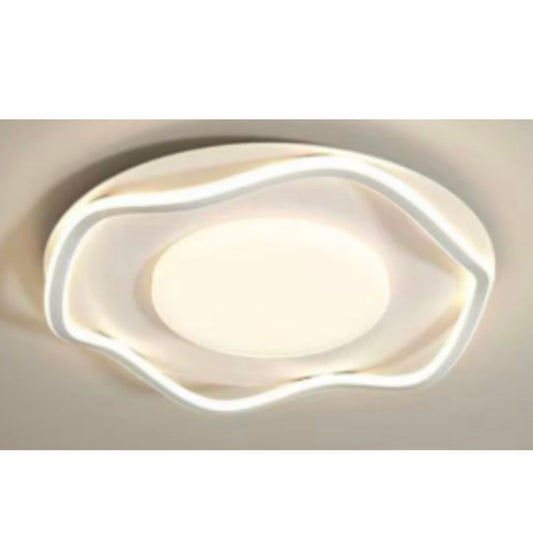 LED Lust με το σύγχρονο τηλεχειριστήριο Silva, 106W, 2 κύκλοι, κρύο/ζεστό/ουδέτερο φως, ασταθές, λευκό
