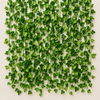 Φυτό τεχνητής γιρλάντας κισσού, 12 κλαδιά x 72 φύλλα, πράσινο