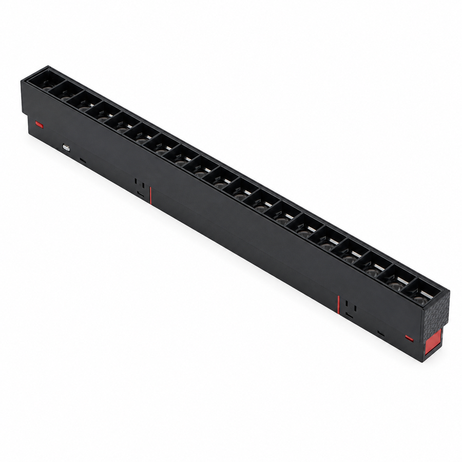 Grila LED Pentru Sina Magnetica ZARAFSHAN, 18W, Lungime 33.1cm, Lumina Neutra, Negru