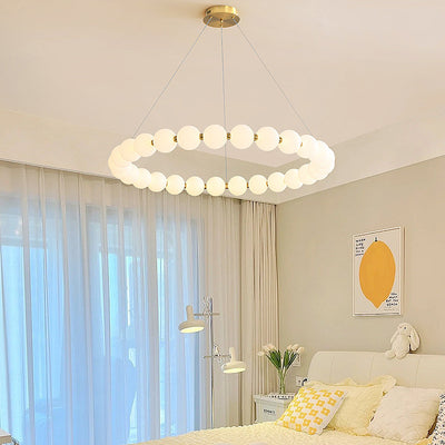 Celeste 42W Ακρυλικός LED Κρεμαστός Πολυέλαιος με Τηλεχειριστήριο, Ρυθμιζόμενο, Ζεστό/Ουδέτερο/Ψυχρό φως 3000K/4000K/6000K, Χρυσό, Μέταλλο και Ακρυλικό