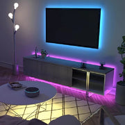 LED Strip Kit 5050 5m με τηλεχειριστήριο, RGB, 10W/m, 5m, IP44