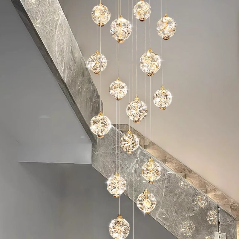 Crystal LED KILKENNY Culmino Πολυέλαιος, 144W, Neutral Light, Διάμετρος 60cm, Χρυσός
