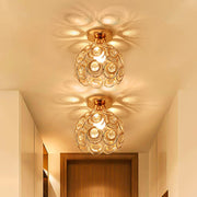 Vera Chandelier, 1*E27, Χρυσό, Μέταλλο και Κρύσταλλο