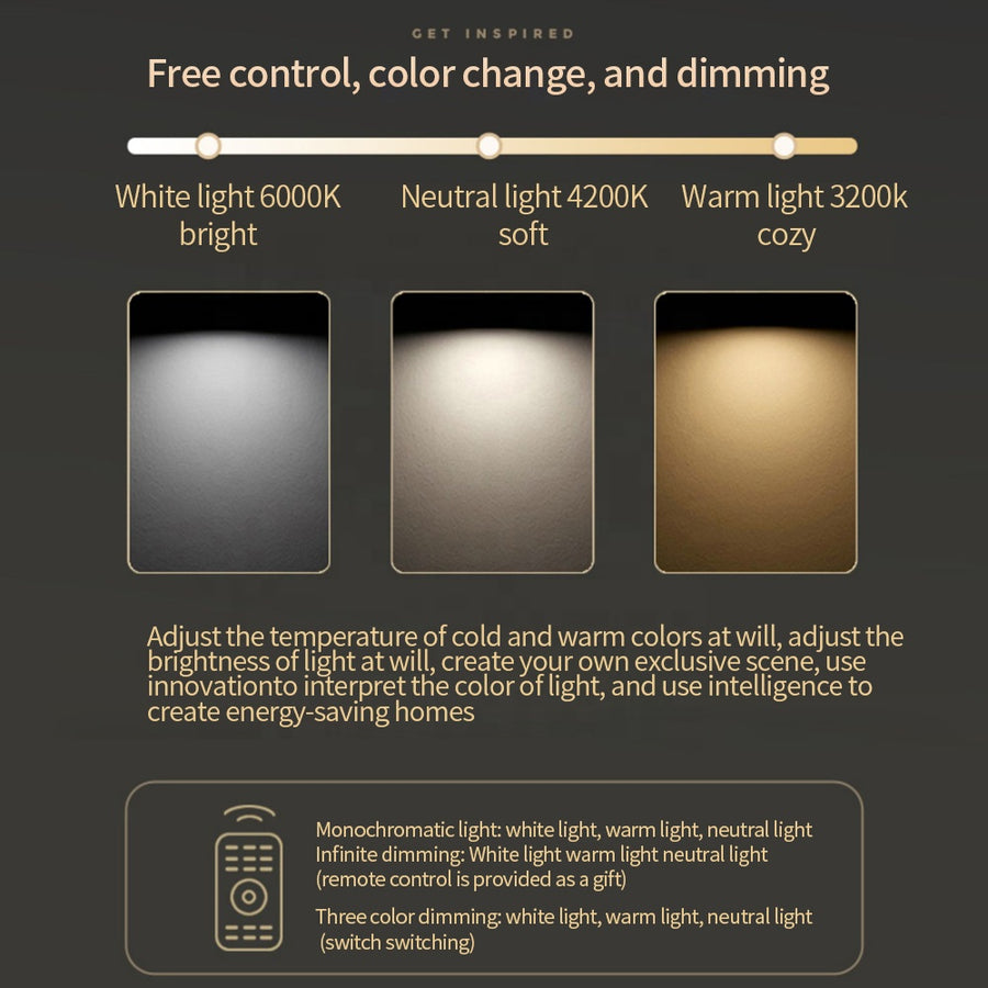 Πολυέλαιος LED με τηλεχειριστήριο ELLA 203W, 8 Τετράγωνα, Κρύο/Ζεστό/Ουδέτερο φως, Ρυθμιζόμενο, Μαύρο