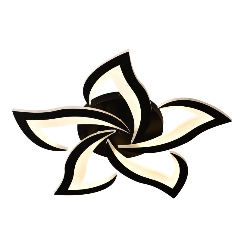 Πολυέλαιος LED LT660/5BK, 5 Στοιχεία, 55W, Φως 3000/4000/6000K, Μαύρο, Ρυθμιζόμενο ύψος