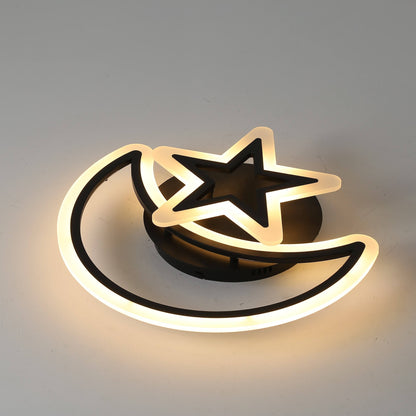 Πολυέλαιος LED με τηλεχειριστήριο MOON AND STAR 45W, 2 Στοιχείων, Κρύο/Ζεστό/Ουδέτερο φως, Ρυθμιζόμενο, Μαύρο
