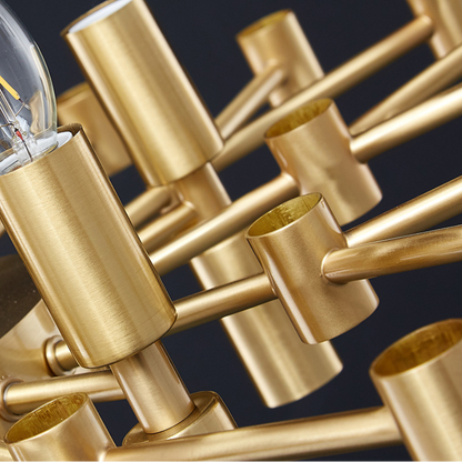 Crystal Chandelier CC850/620GD, 10xE14, 62X45cm, Ρυθμιζόμενο ύψος, Γυαλιστερό χρυσό, Κομψή σχεδίαση, μέταλλο και κρύσταλλα