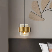 Κρεμαστός πολυέλαιος LC866/1TN, 1XE27, ρυθμιζόμενο ύψος, γυαλί και μέταλλο