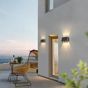 Φωτιστικό τοίχου Solaris Exterior LED, 8 πηγές φωτός, Warm Light, Μαύρο