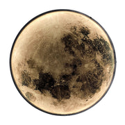 Luna Διακοσμητικό φωτιστικό τοίχου LED 83W Διάμετρος 120CM Κρύο/Ουδέτερο/Ζεστό φως Μαύρο