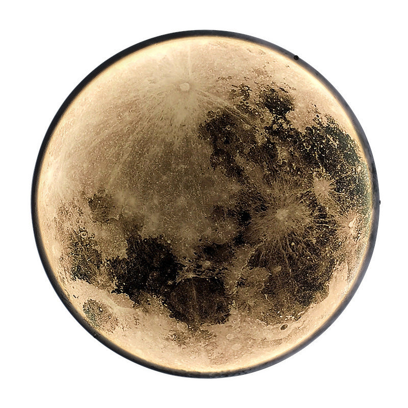 Luna Διακοσμητικό φωτιστικό τοίχου LED 83W Διάμετρος 120CM Κρύο/Ουδέτερο/Ζεστό φως Μαύρο