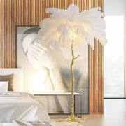 Lampaar Feathers Politidis 1 x e27 170cm λευκό