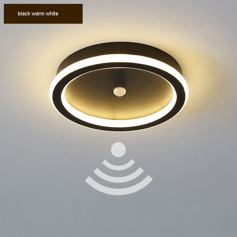 Πολυέλαιος LED με αισθητήρα κίνησης PS500BK, 28W, Κρύο/Ζεστό/Ουδέτερο φως, Μαύρο