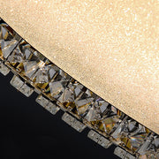 Πολυέλαιος LED με τηλεχειριστήριο και κρύσταλλο LLC152/500CH 59W, 50cm, Κύκλος, Κρύο/Ζεστό/Ουδέτερο φως, Ρυθμιζόμενο, Χρυσό