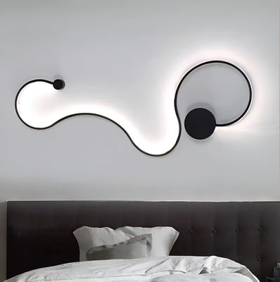 Εφαρμόστε LED Delilah 38W Διακοσμητικό φως/ζεστό/ουδέτερο μέταλλο και μαύρη σιλικόνη