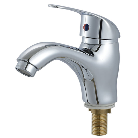 Washbasin της μπαταρίας με σταθερό σωλήνα, κράμα, Chrome, LV002