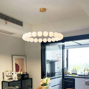 Lustra ανασταλεί LED Acryl Celest με τηλεχειριστήριο, Dimable, 3000K/4000K/6000K, χρυσό, μέταλλο και ακρυλικό