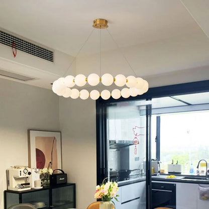 Lustra ανασταλεί LED Acryl Celest με τηλεχειριστήριο, Dimable, 3000K/4000K/6000K, χρυσό, μέταλλο και ακρυλικό