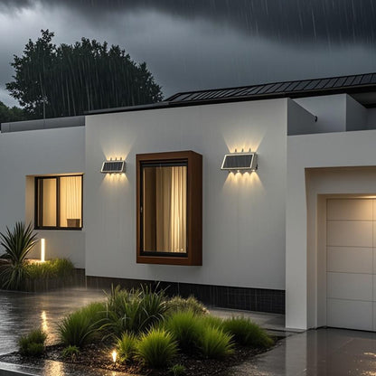 Φωτιστικό τοίχου Solaris Exterior LED, 8 πηγές φωτός, Warm Light, Μαύρο