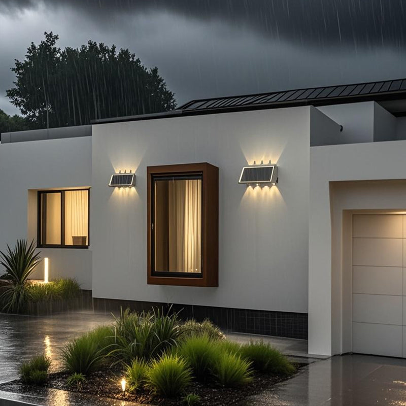 Φωτιστικό τοίχου Solaris Exterior LED, 8 πηγές φωτός, Warm Light, Μαύρο