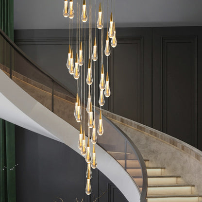 Κρυστάλλινος πολυέλαιος LED, Justinian, Διάμετρος 60cm, Ρυθμιζόμενο ύψος, Χρυσός, Μέταλλο και Κρύσταλλο