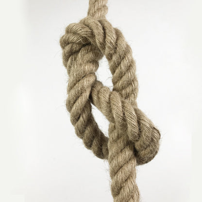 Vintage Πολυέλαιος LV103/130, 1xE27, Rustic, String and Metal, 130cm, Μαύρο Στήριγμα