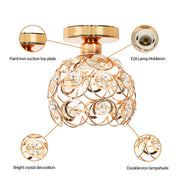 Vera Chandelier, 1*E27, Χρυσό, Μέταλλο και Κρύσταλλο