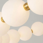 Lustra ανασταλεί LED Acryl Celest με τηλεχειριστήριο, Dimable, 3000K/4000K/6000K, χρυσό, μέταλλο και ακρυλικό