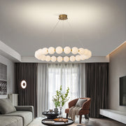 Lustra ανασταλεί LED Acryl Celest με τηλεχειριστήριο, Dimable, 3000K/4000K/6000K, χρυσό, μέταλλο και ακρυλικό