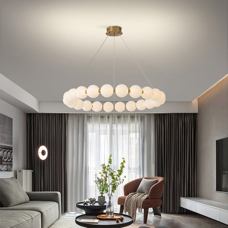 Lustra ανασταλεί LED Acryl Celest με τηλεχειριστήριο, Dimable, 3000K/4000K/6000K, χρυσό, μέταλλο και ακρυλικό
