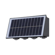 Φωτιστικό τοίχου Solaris Exterior LED, 8 πηγές φωτός, Warm Light, Μαύρο