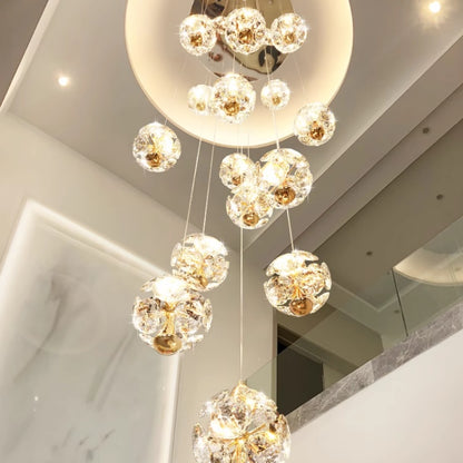 Crystal LED KILKENNY Culmino Πολυέλαιος, 144W, Neutral Light, Διάμετρος 60cm, Χρυσός